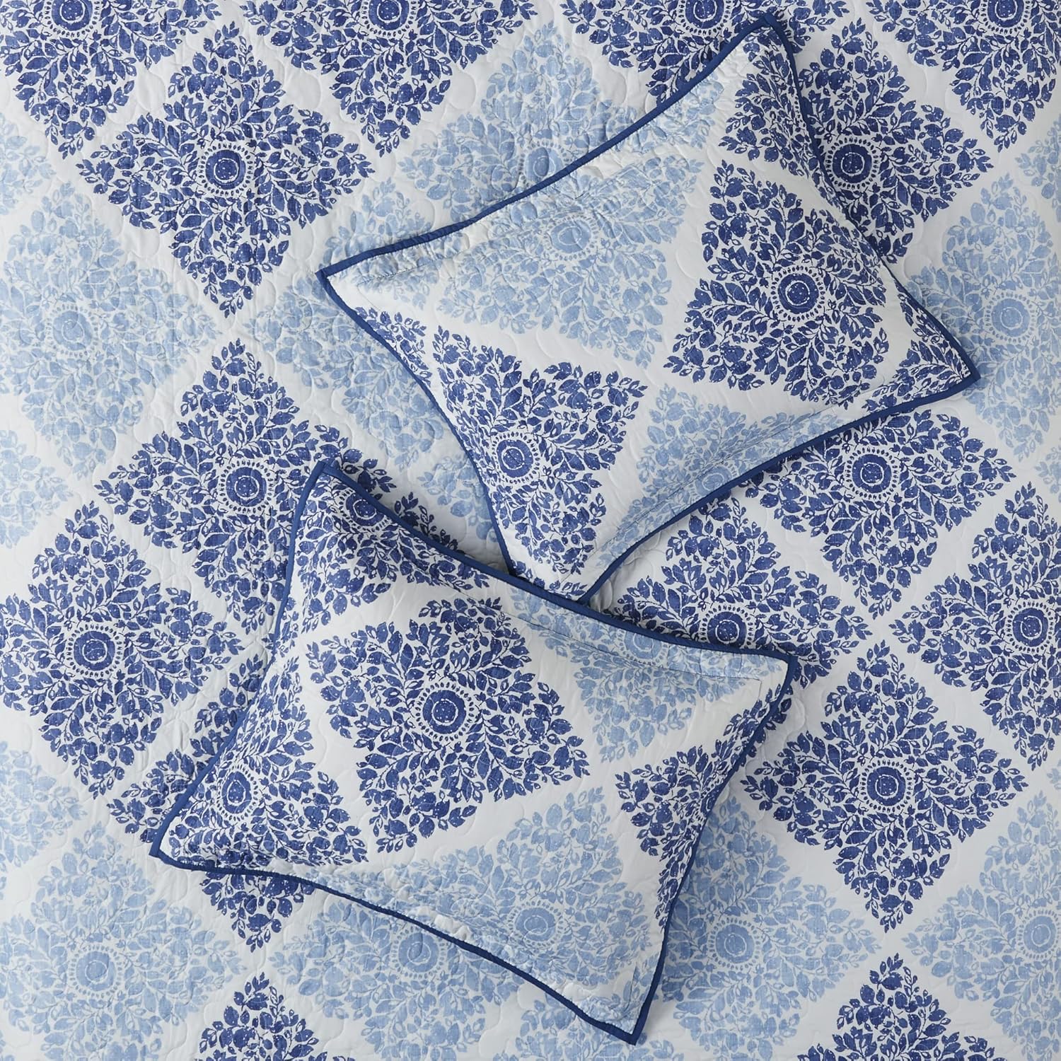 Madison Park Claire – Edredón de diseño moderno para todas las estaciones, juego de cama ligero y transpirable, fundas a juego, almohada decorativa,