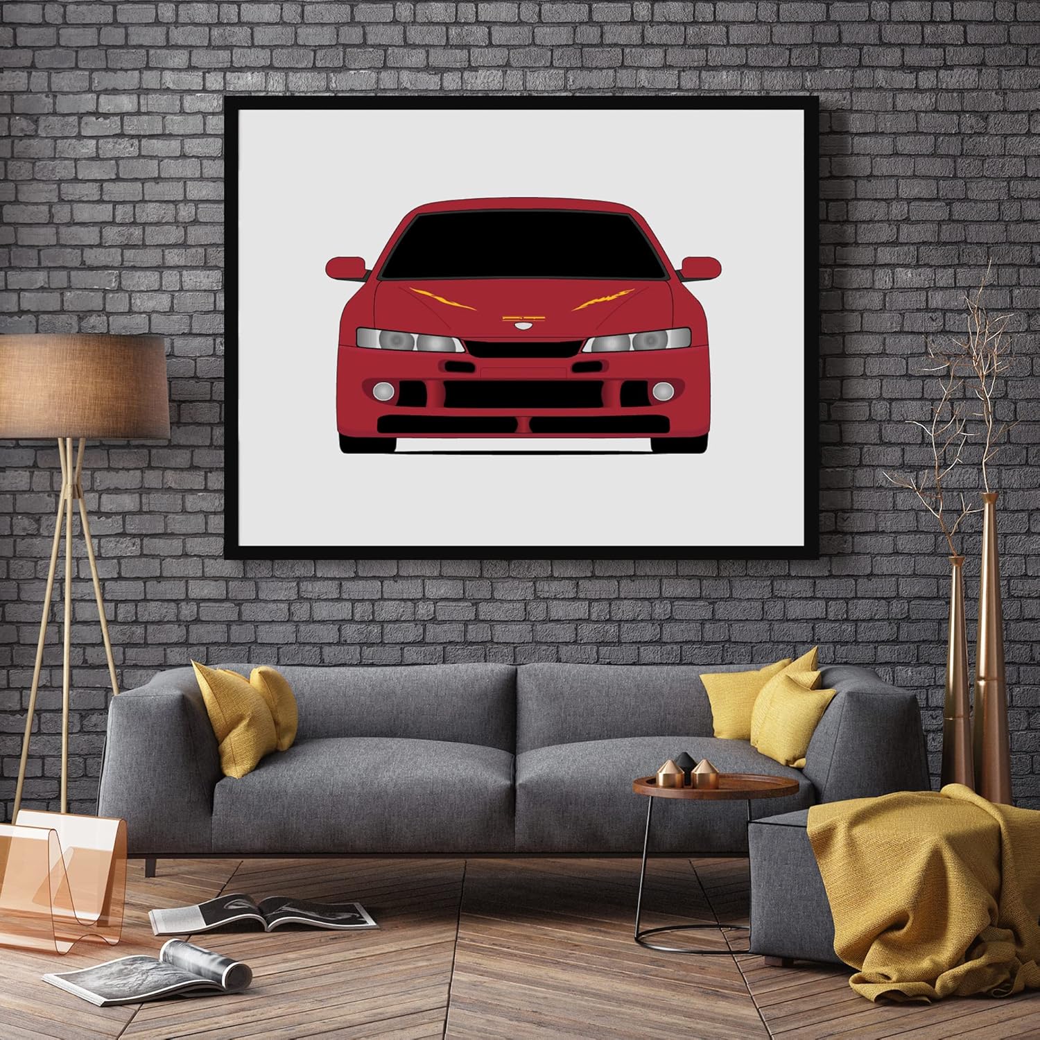 Nissan 240SX (1995-1998) in the Fast and the Furious Movie Inspired Poster Print Wall Art Decor Handmade Silvia S14 driven by Letty Ortiz (Michelle