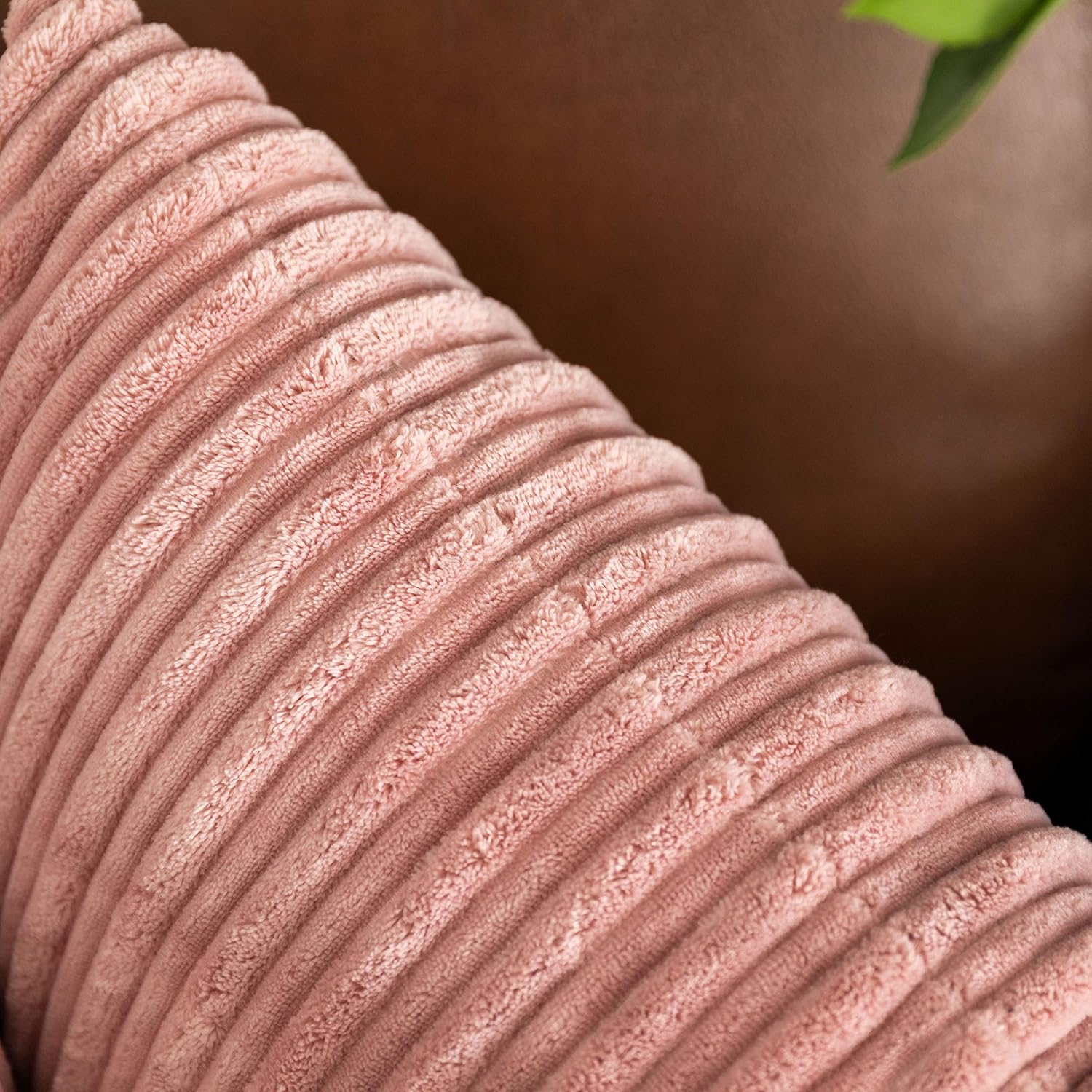 UGASA – Fundas para almohada de franela de terciopelo supersuaves, a rayas