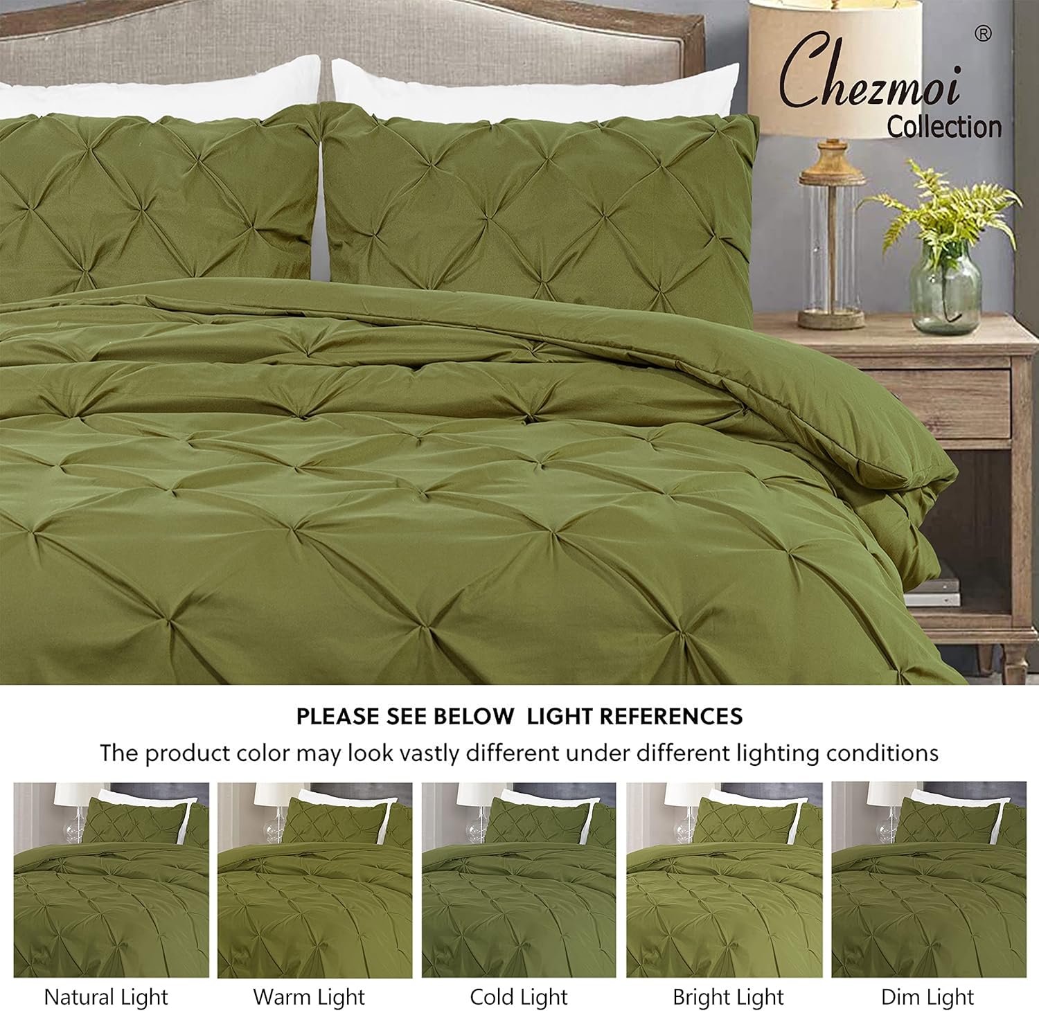 Chezmoi Collection Berlin – Juego de ropa de cama (3 piezas)