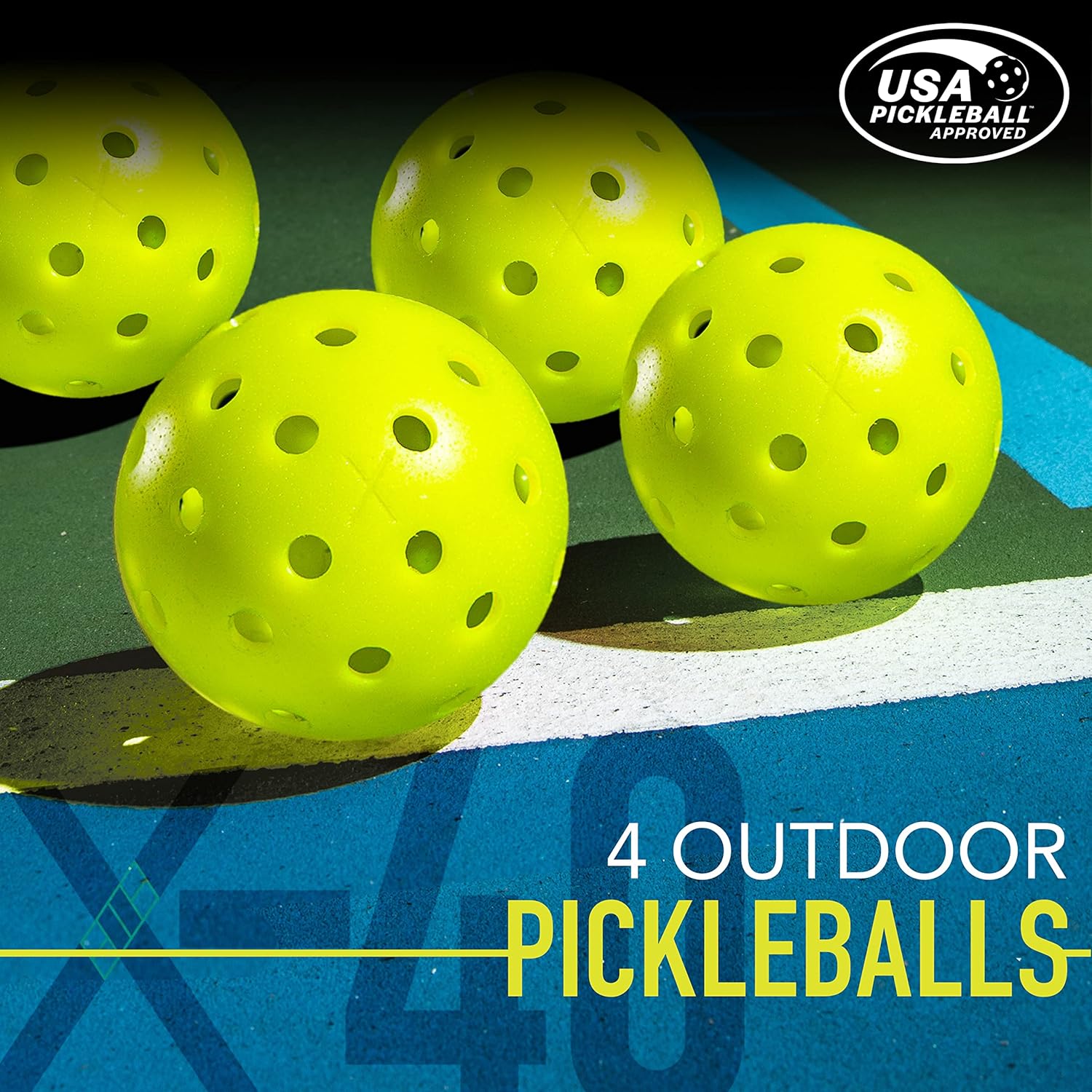 Franklin Sports Juego de palas y pelotas de pickleball  Raquetas de madera de pickleball + bolas de pickleball  Activador  Aprobado por Pickleball