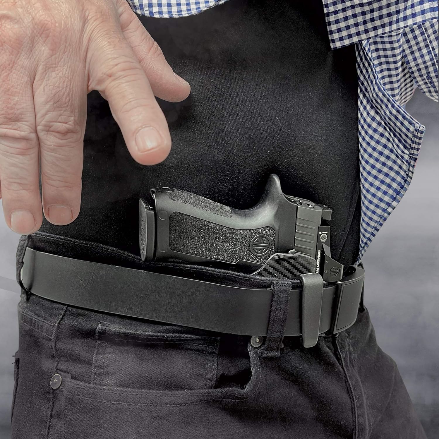 Dentro de la funda para cinturón de cintura, se adapta a Springfield XD-M Elite de 3.8 pulgadas