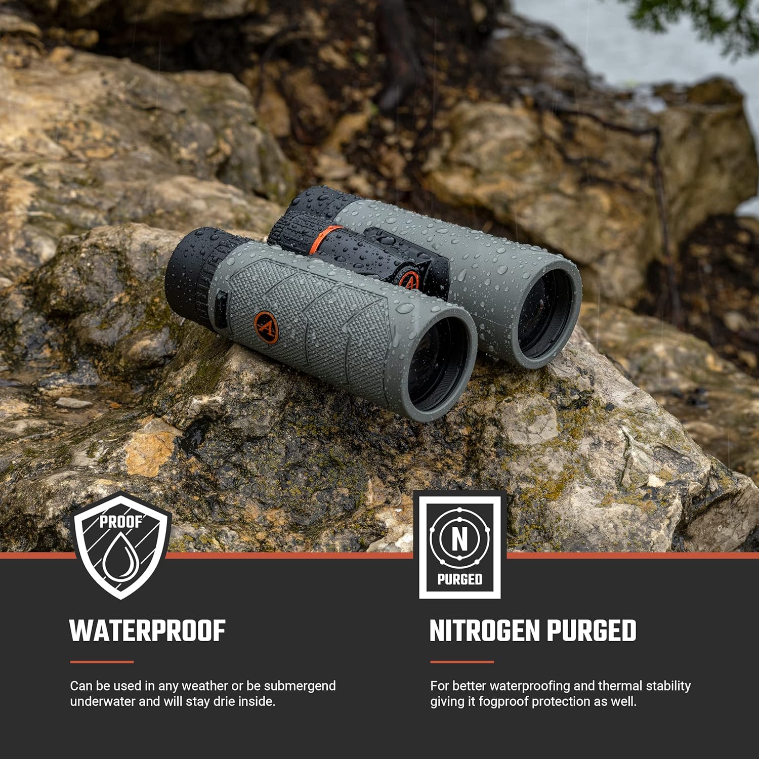Athlon Optics Binoculares Talos G2 HD de 10 x 42 con alivio ocular para adultos y niños, prismáticos de alta potencia para caza, observación de aves
