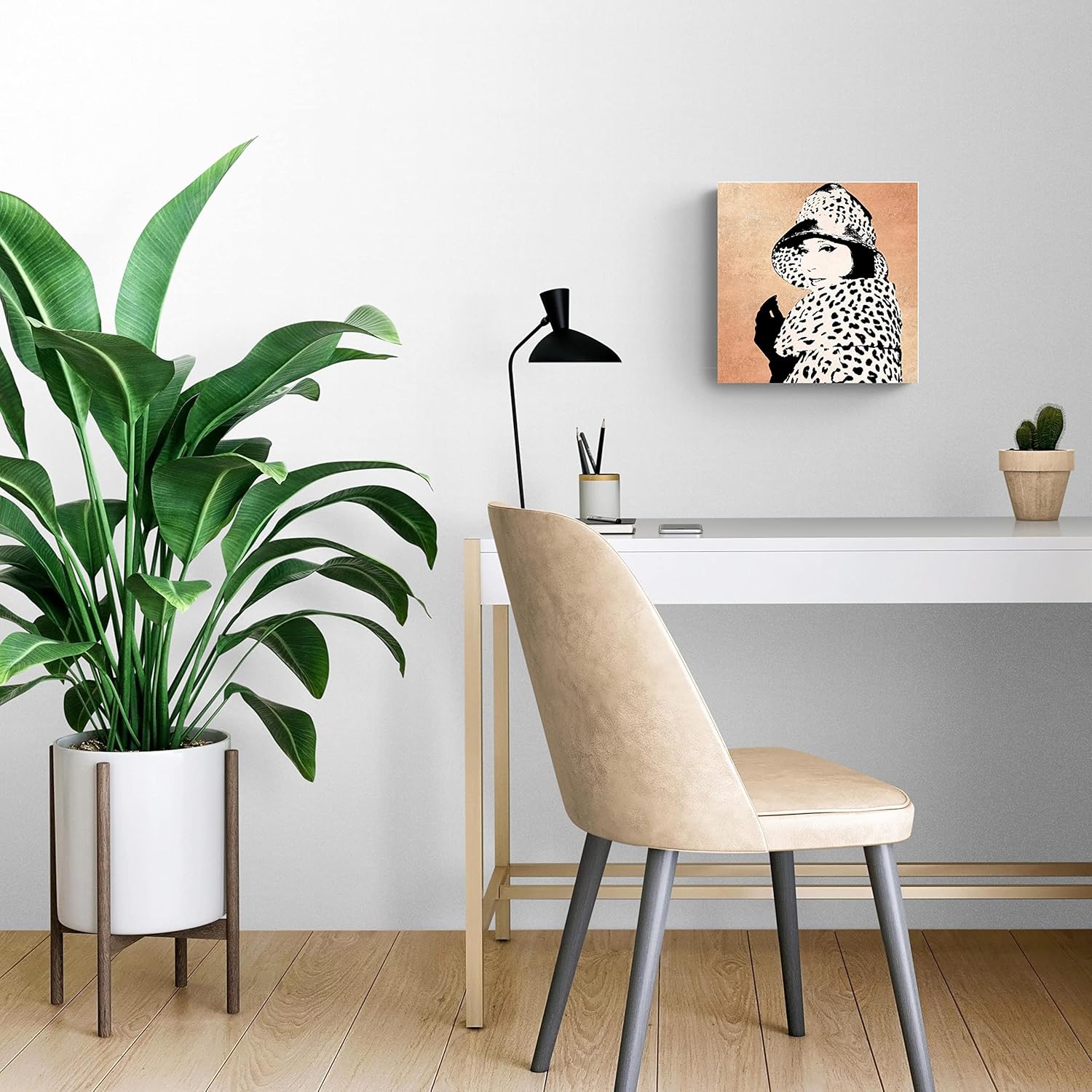 Fashion News II Rose Goldhion on Rose Gold, Joyride Home Decor, Wood Plaque, 12″x12″ Wall Hanging, Wood Sign, Artist Designed Home Décor, Express