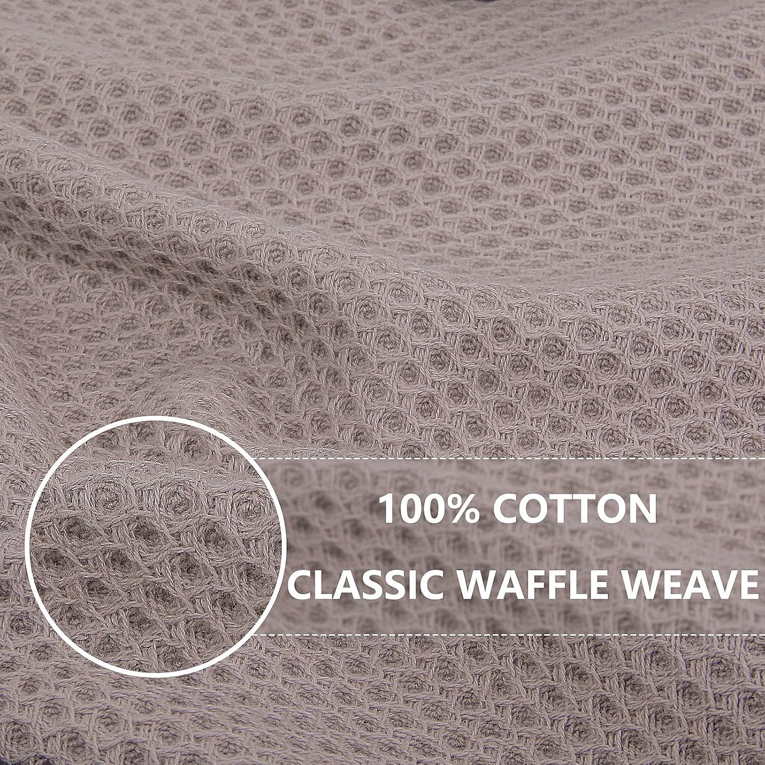 Homaxy Trapo de cocina 100% algodón, tejido gofre, ultra suaves, absorbentes, de secado rápido