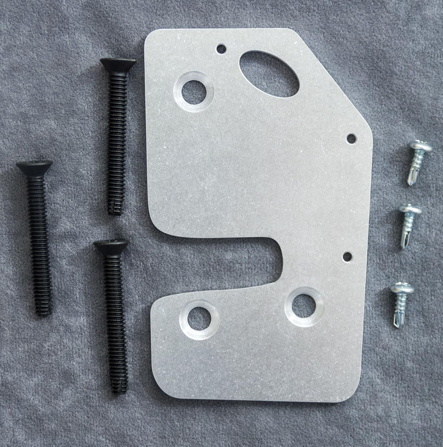 CS Works – Placa de reparación y refuerzo de pestillo de puerta con pernos de repuesto para Jeep Cherokee (XJ) 97-01 DERECHAPASAJERO