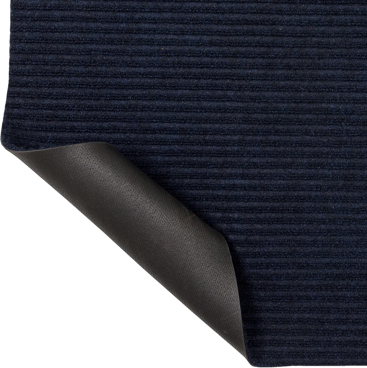 Mohawk Home Tapete utilitario azul marino sólido (2 x 3 pies), perfecto para garaje, entrada, porche y cuarto de servicio