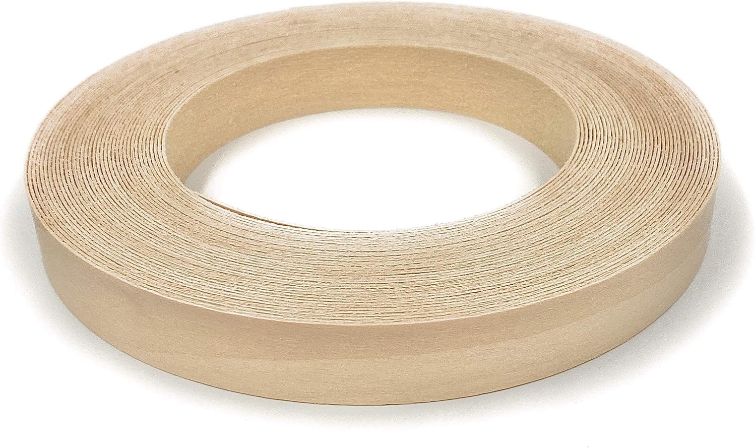 Edge Supply Rollo de bandas de madera contrachapada de abedul de 2 pulgadas x 50 pies  Ribete de chapa de madera real prepegado  Borde de chapa