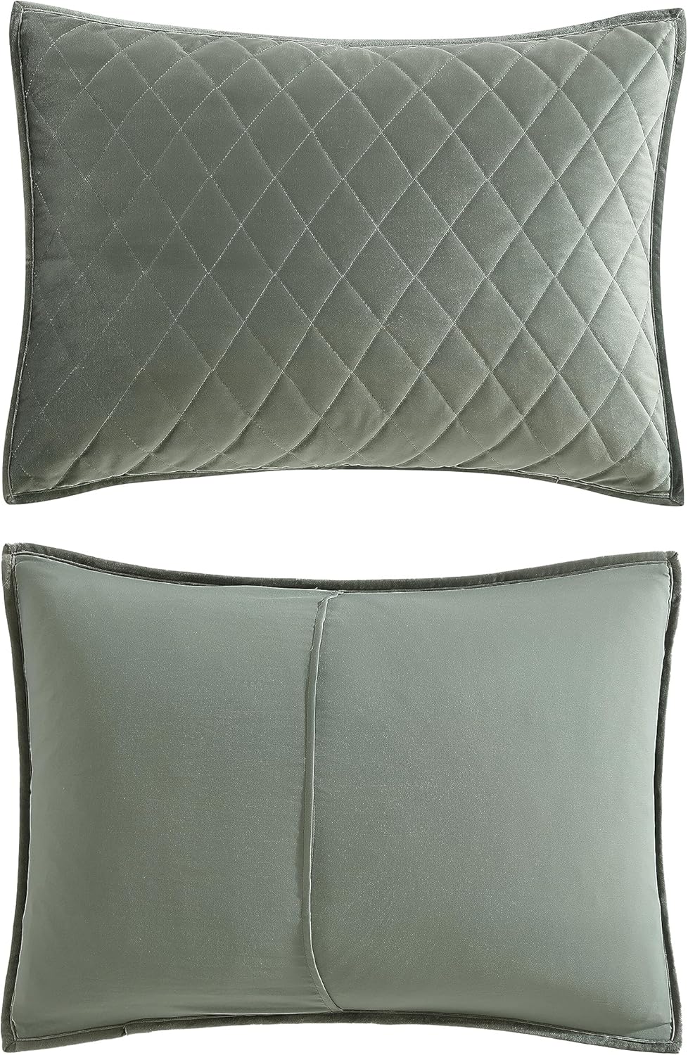 Laura Ashley – Juego de edredón King, ropa de cama reversible de terciopelo sólido, decoración del hogar para todas las estaciones con fundas y