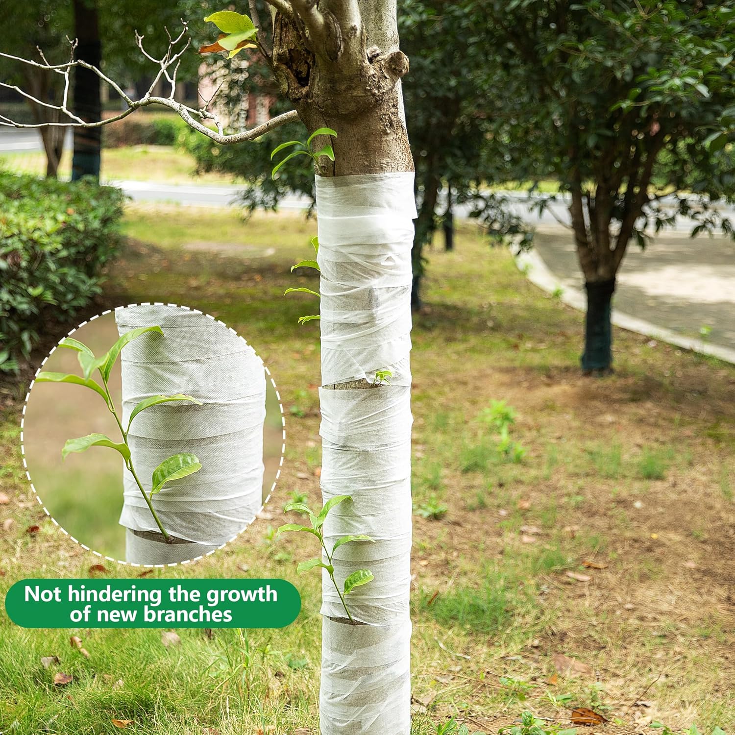 Envolturas protectoras de árboles de 330 pies, vendaje anticongelante a prueba de invierno, envoltura de plantas reutilizables para proteger la