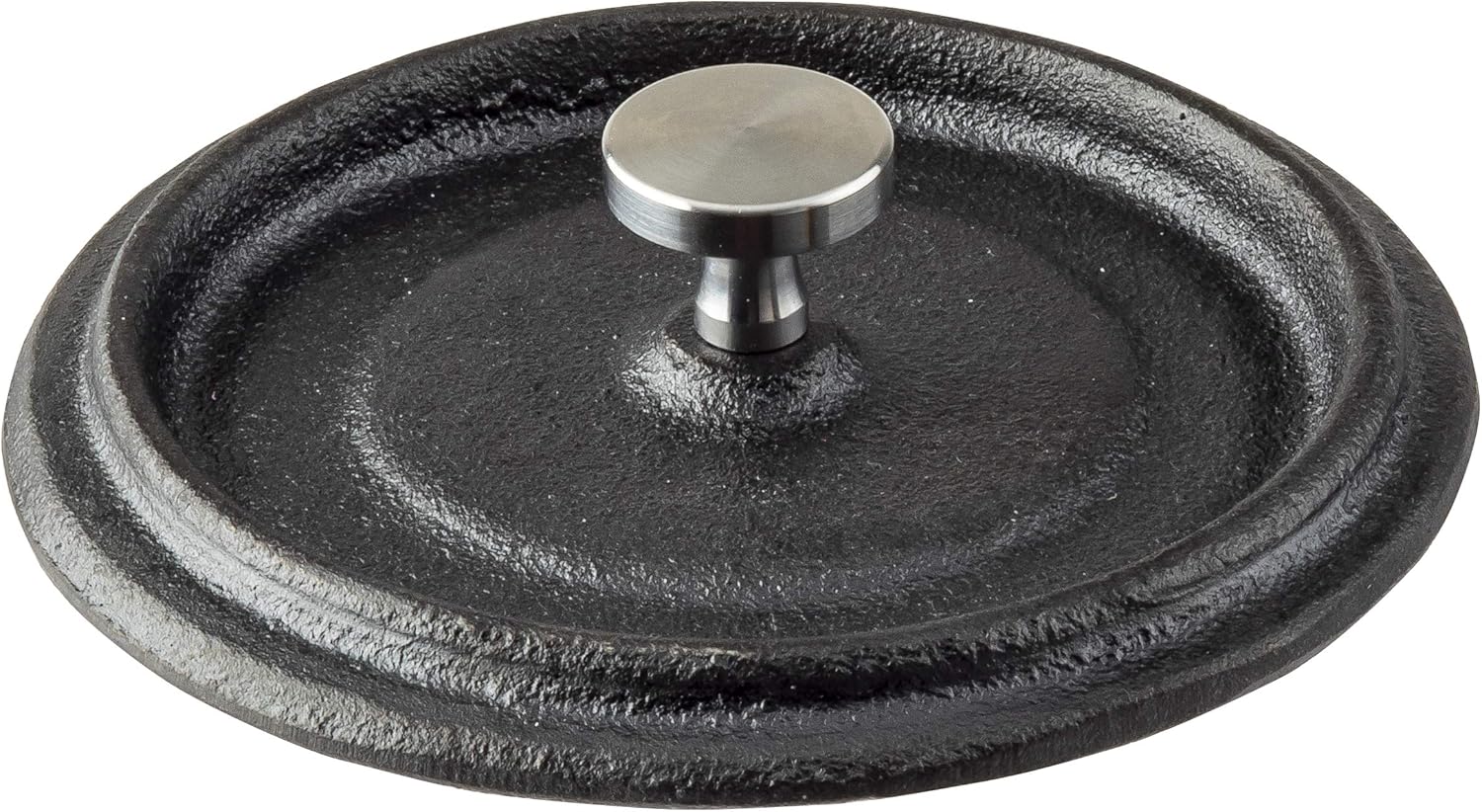 Tablecraft Cocotte de 8 onzas con tapa, hierro fundido y perilla de acero inoxidable