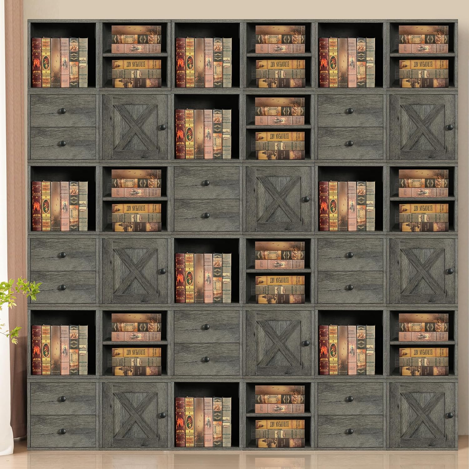 Organizador mágico de almacenamiento de cubos apilables para el hogar, libros, ropa, juguetes, sistema modular de almacenamiento de cubículos,