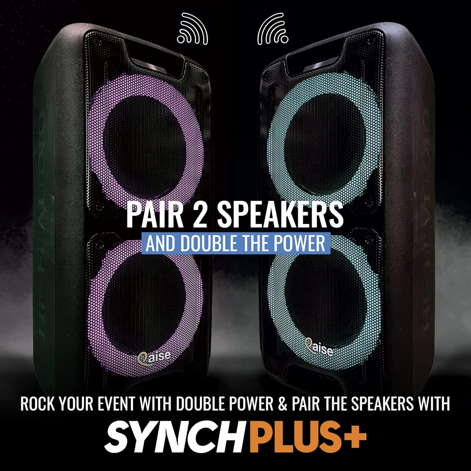 Altavoz Bluetooth portátil y máquina de karaoke – Sistema PA portátil con micrófono inalámbrico, subwoofer profesional dual de 10 pulgadas con
