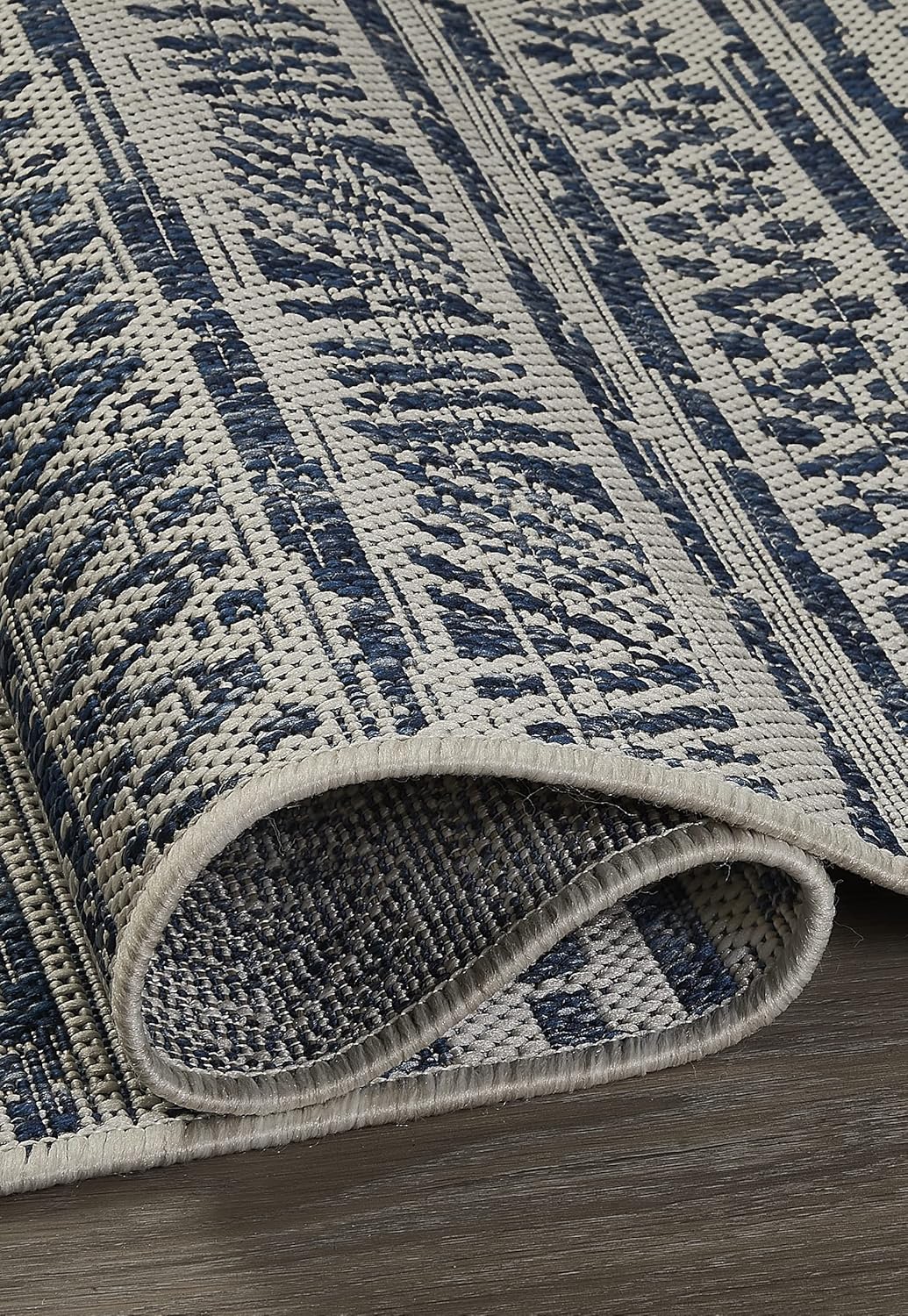 Fab Habitat – Alfombra plana tejida para exteriores, impermeable, fácil de limpiar, resistente a las manchas, hilo de polipropileno de alta calidad,