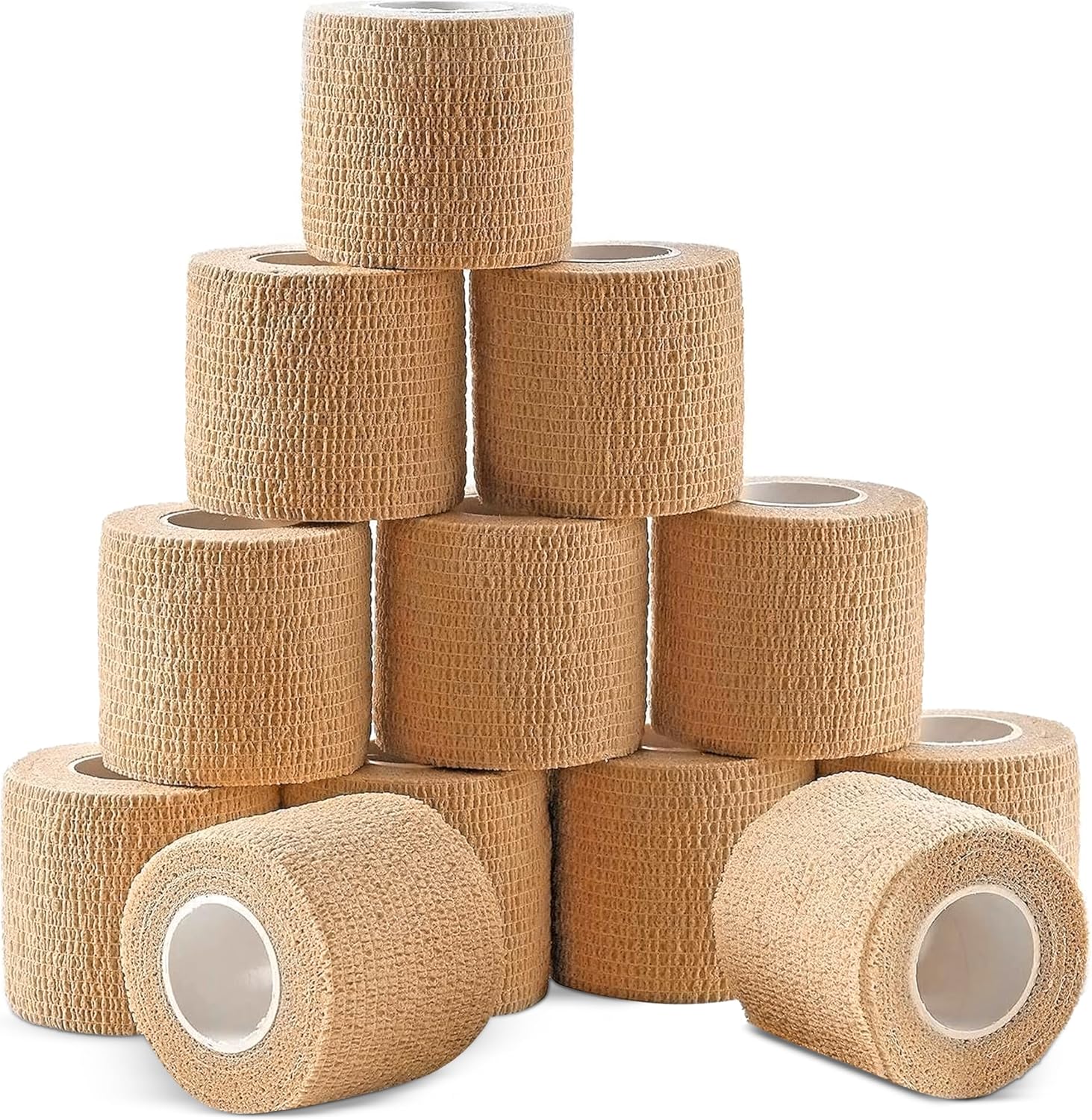 Ever Ready First Aid Vendajes cohesivos autoadherentes, 2 pulgadas x 5 yardas para primeros auxilios, esguinces, hinchazón, deportes, mascotas,