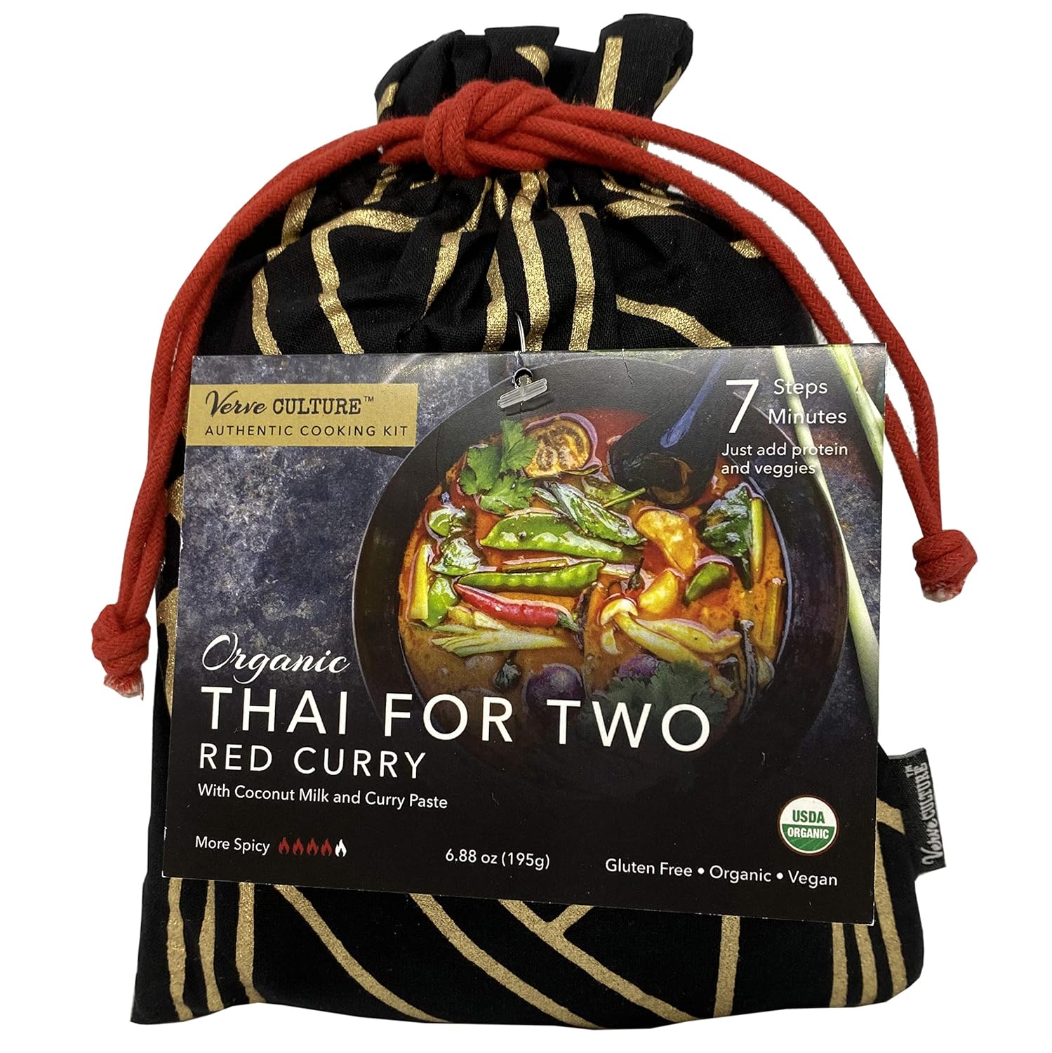 Verve CULTURE – Kit de cocina tailandés para dos  Kit de cocina de curry rojo orgánico USDA  Auténtica cocina tailandesa  Juego de regalo de cocina