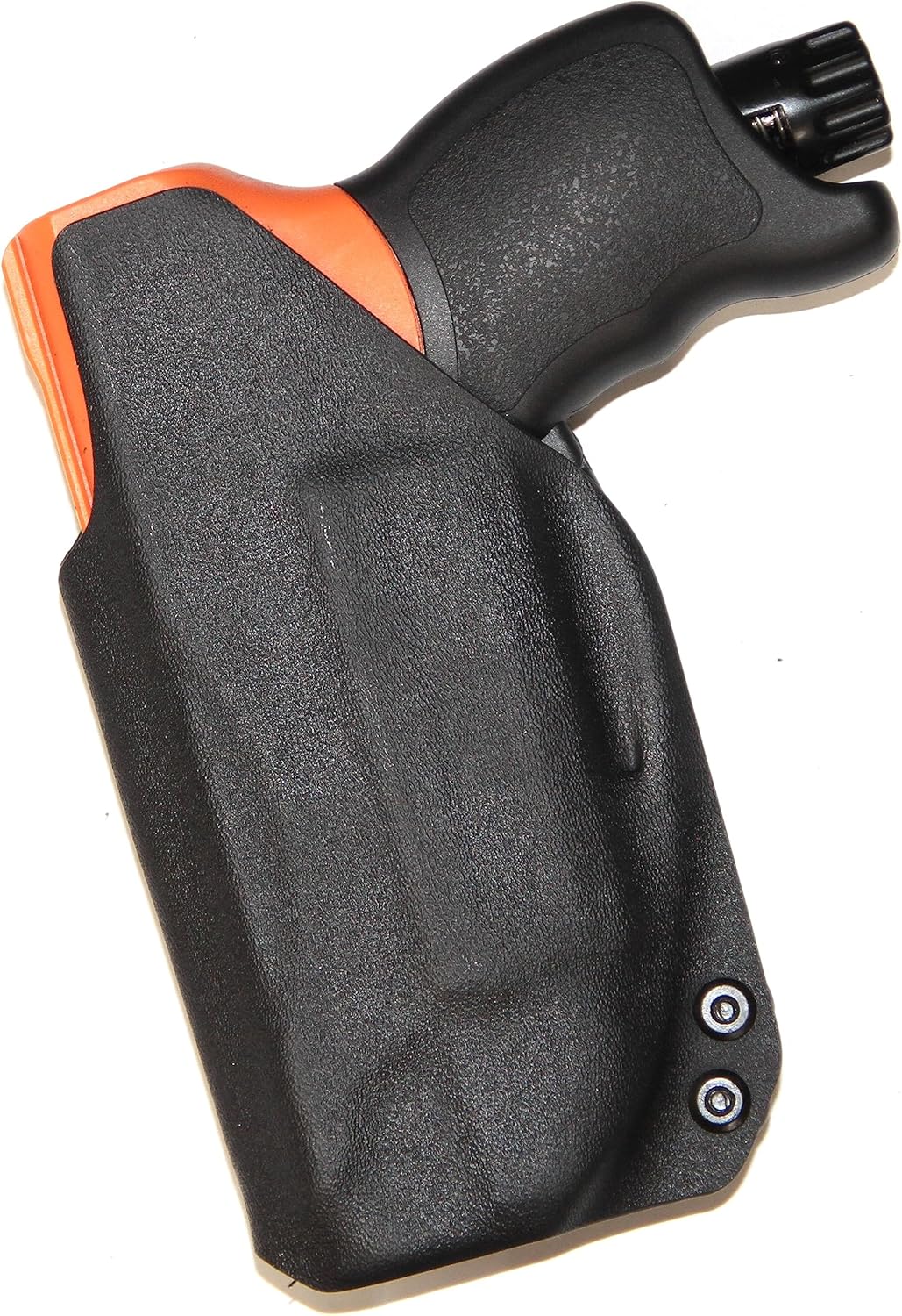 REVKEL Custom IWBAIWB Kydex Holster CCW para UMAREX HDP 50 Pistola compacta de bolas de pimienta en negro táctico policial. Dibujo a mano derecha.