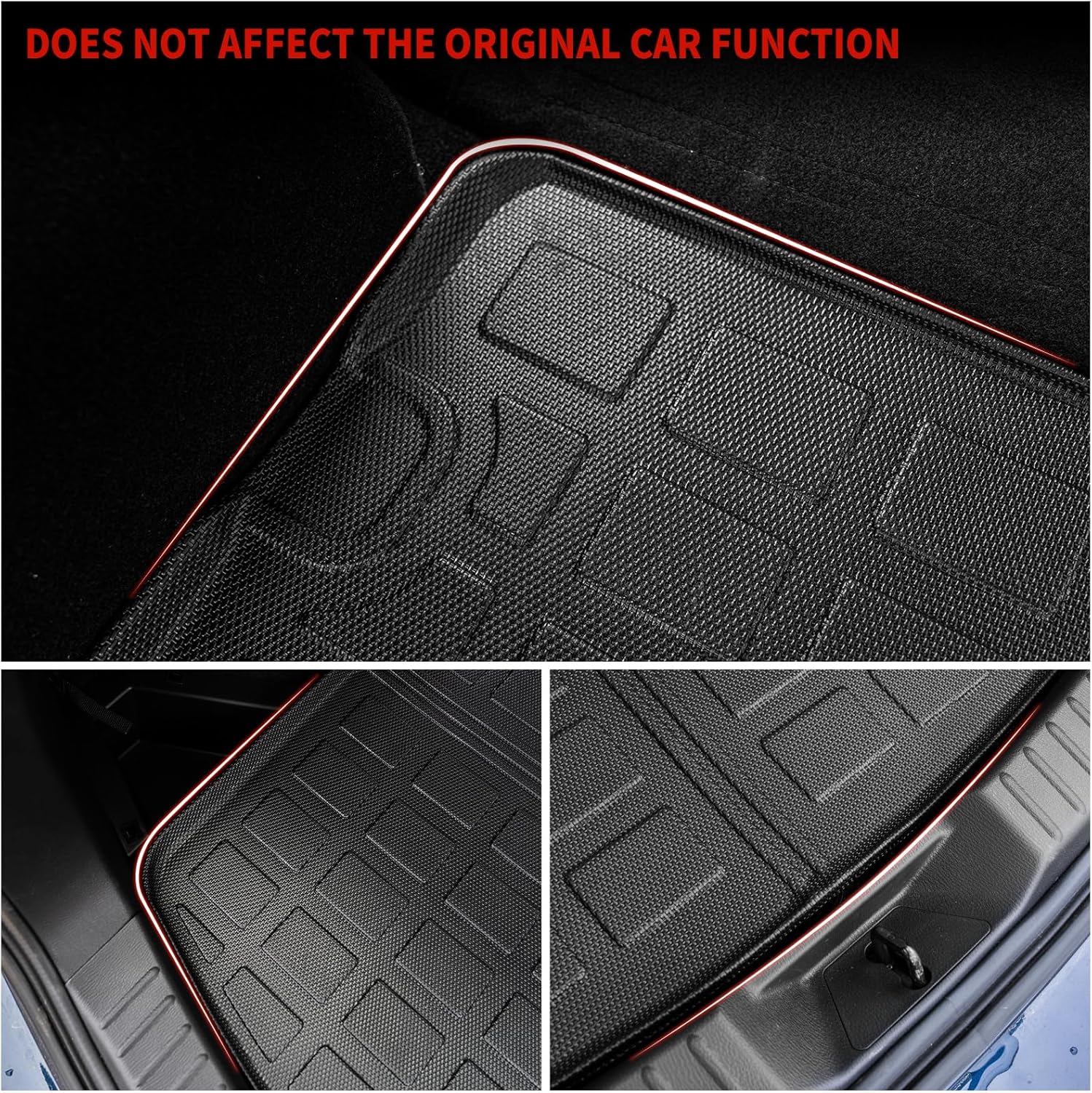 Tapete de carga compatible con Mazda CX5 2023 2024, forro de carga TPE para todo tipo de clima, accesorios CX-5 2023 (alfombrilla para cajuela)