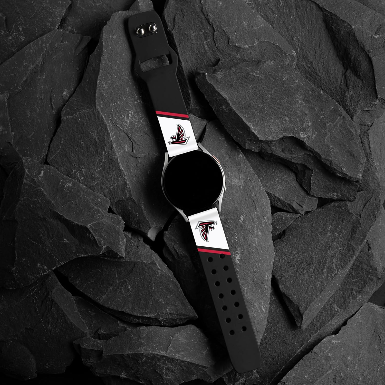 Game Time Atlanta Falcons HD Champion Series – Correa de reloj compatible con Samsung Galaxy Watch