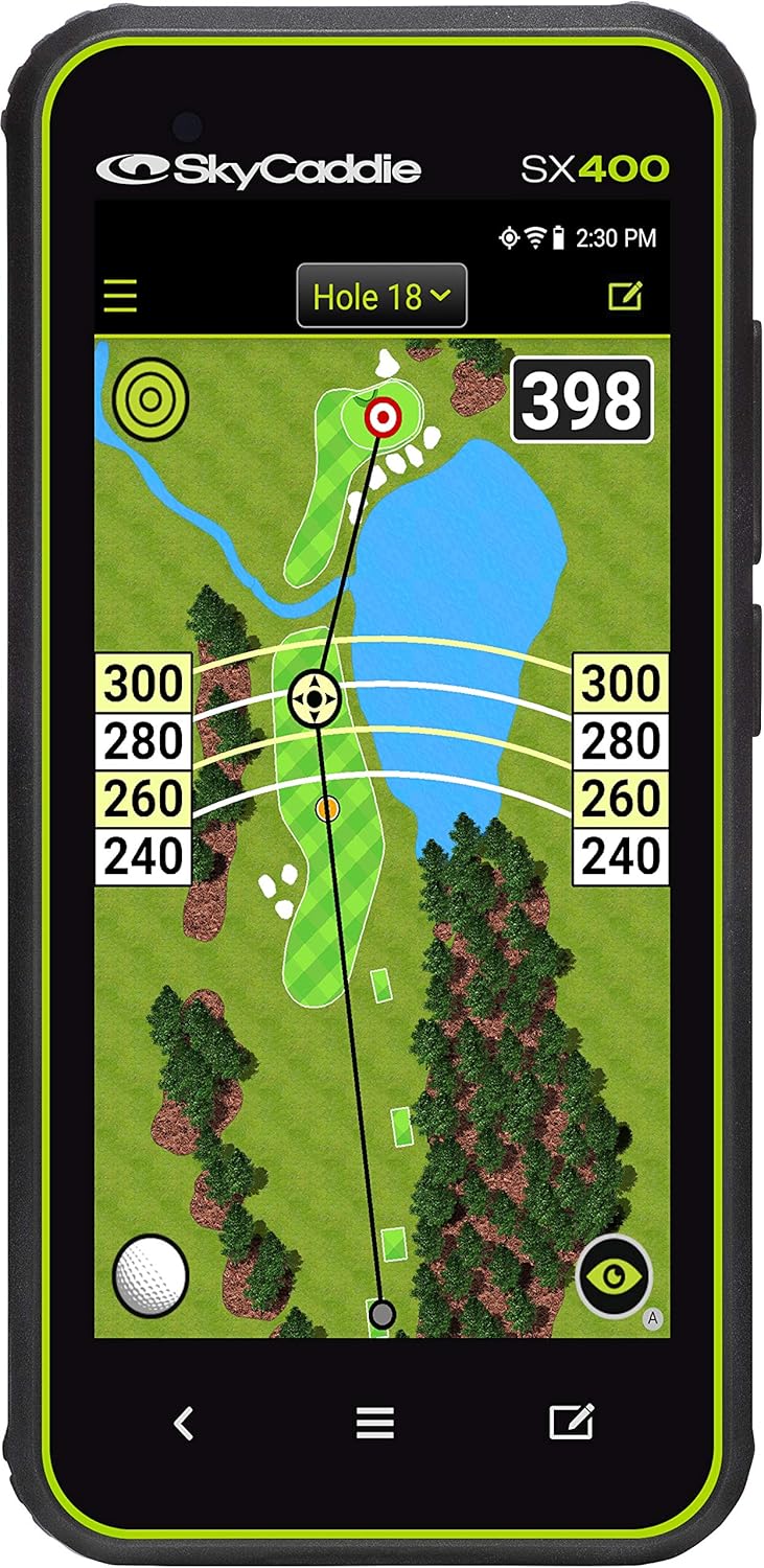 SkyCaddie SX400, GPS de golf portátil con pantalla táctil de 4 pulgadas, negro, (modelo SX400 GPS)
