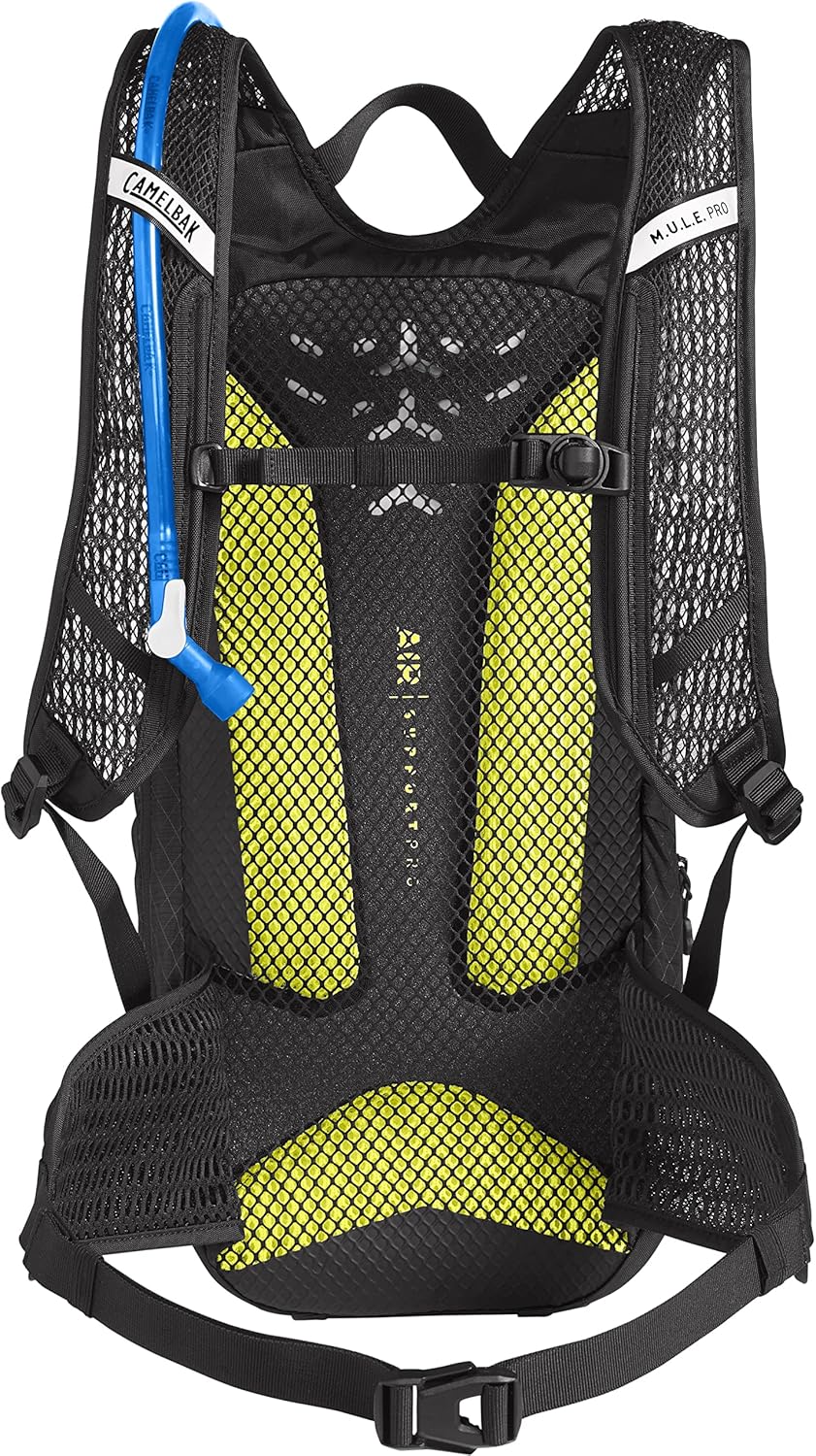 CamelBak M.U.L.E. Pro 14 Mochila de hidratación para bicicleta, 100 onzas, tecnología de mapeo corporal