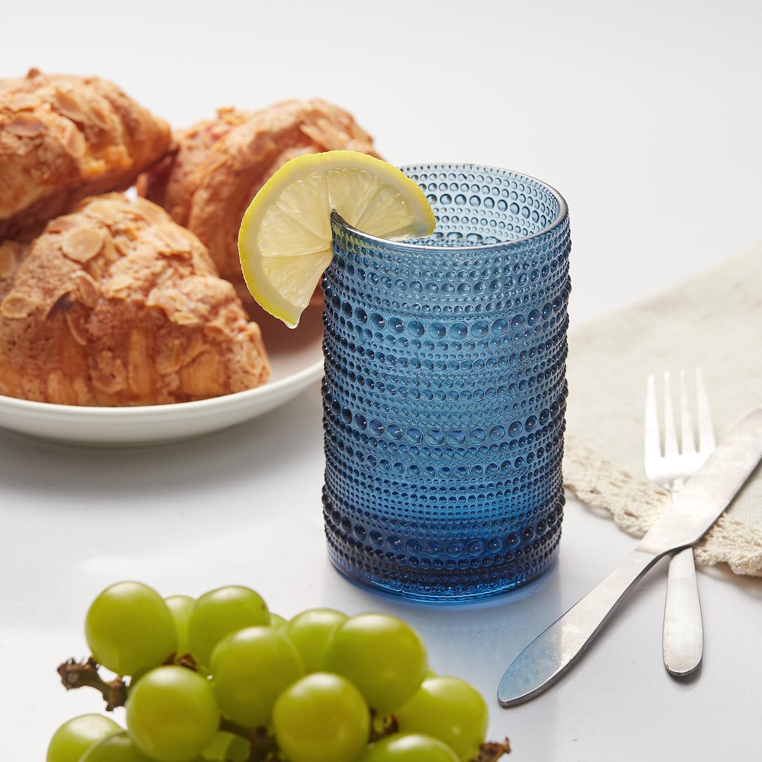 AWWAOOAWW Highball – Juego de vasos de 12 vasos de 14 onzas, juego de cristalería para cerveza, whisky, jugo, cóctel, leche, apto para lavavajillas,