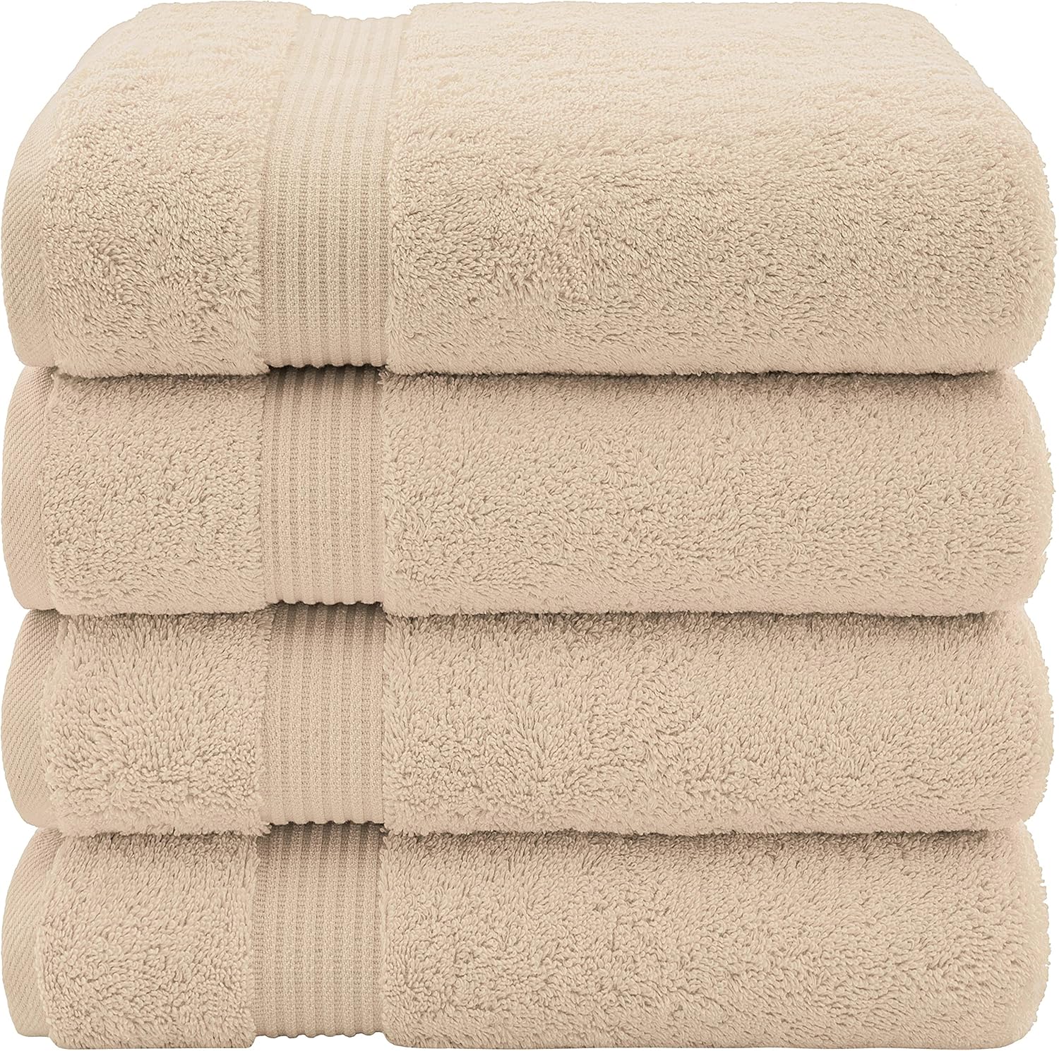 Toallas de baño para baño, paquete de 4 toallas de baño grandes de 27 pulgadas, 54 pulgadas, 100% algodón turco, juego de toallas de baño suaves y