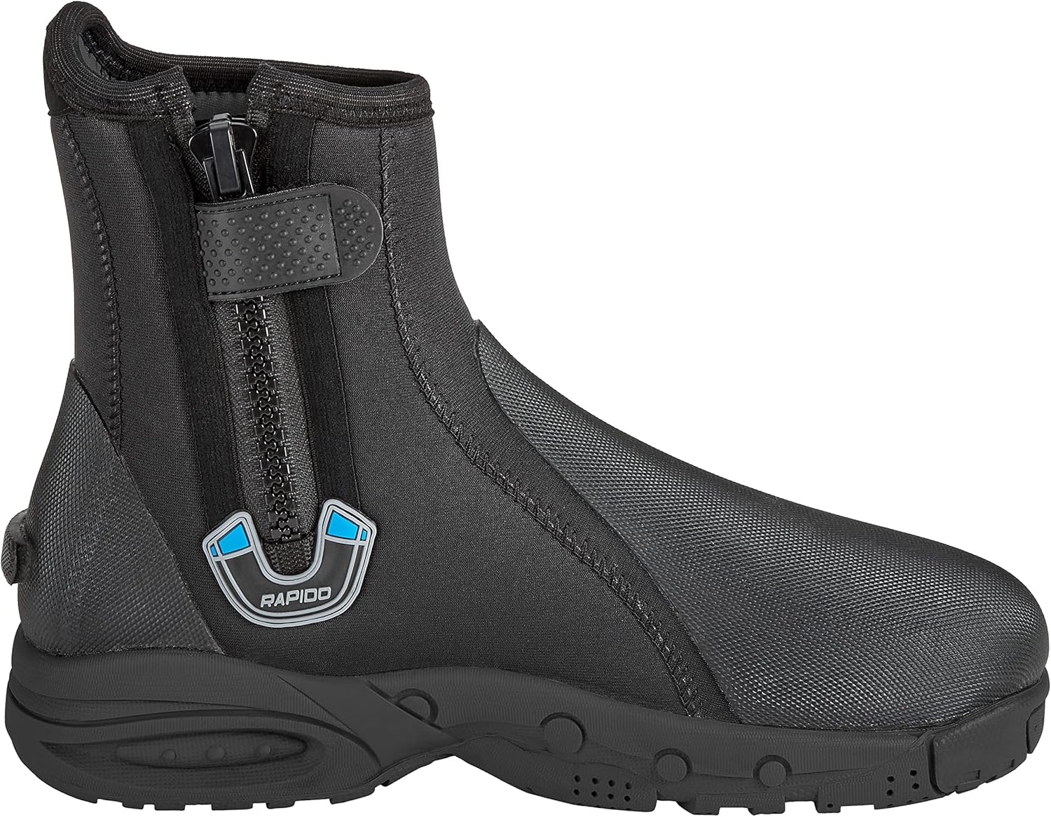 Phantom Aquatics Rapido Boutique Collection Propel – Botas de goma de neopreno con cremallera y suela dura de 0.236 in – Botines de buceo y pesca