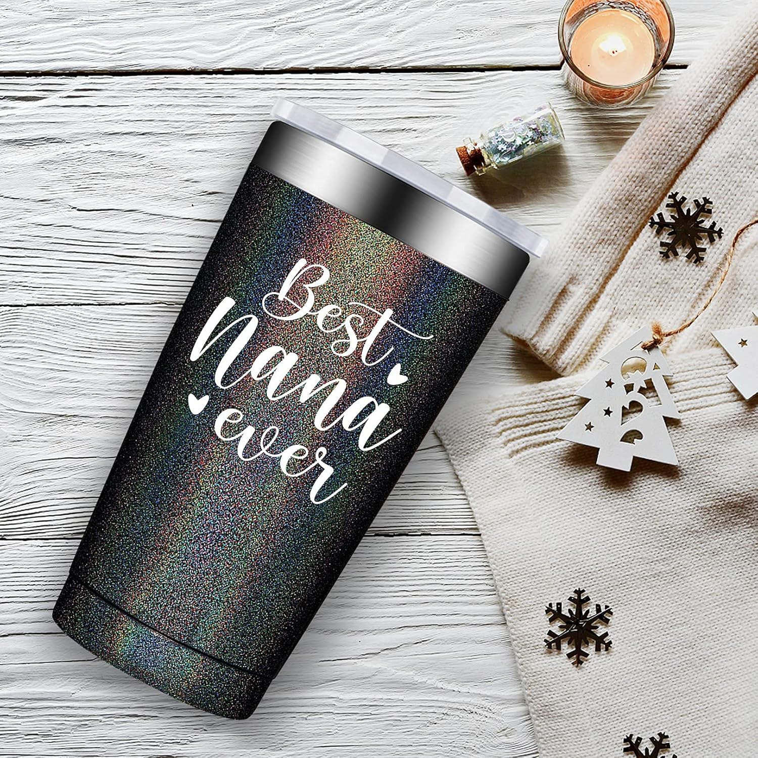 Fufandi Best Nana Ever – Divertidos regalos de Navidad para el día de la madre para la nana, la mejor abuela del mundo, regalos de cumpleaños para