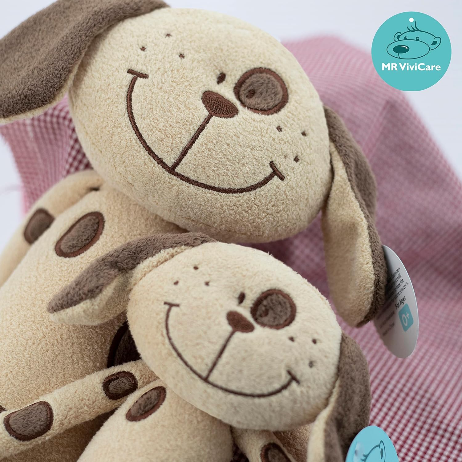 MR VIVICARE Juguete de peluche de perro de pie de 13 pulgadas, juguetes de peluche de perro de dibujos animados, animales de peluche para niños y