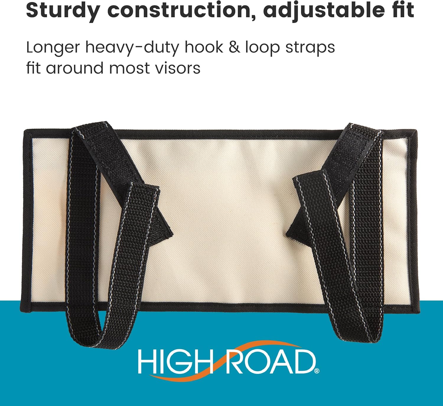 High Road Organizador de visera de automóvil con bolsillo transparente para registro y seguro, bolsillos con cremallera, soporte para lentes de sol