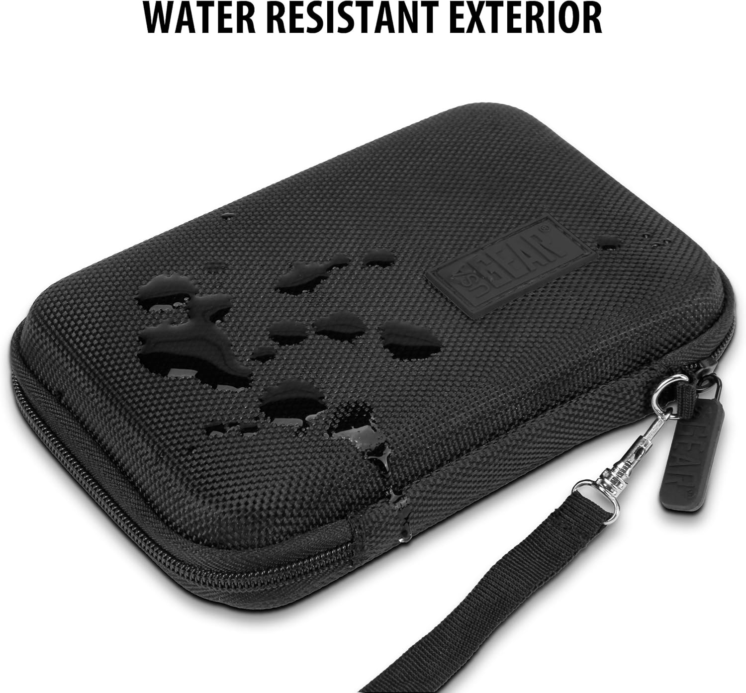 USA GEAR Funda de viaje pequeña para estimuladores musculares de unidad TENS compatible con Belifu, HiDow, AUVON 2 unidades de salida, funda para