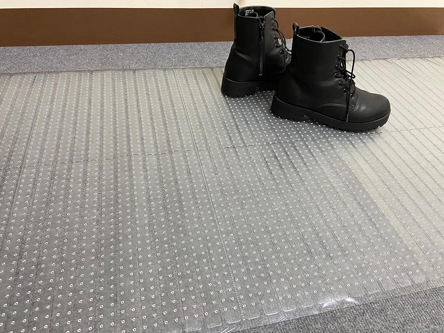 Floor Protector Collection – Alfombra protectora para interiores, impermeable, antideslizante, con diseño transparente, para pasillo, entrada,
