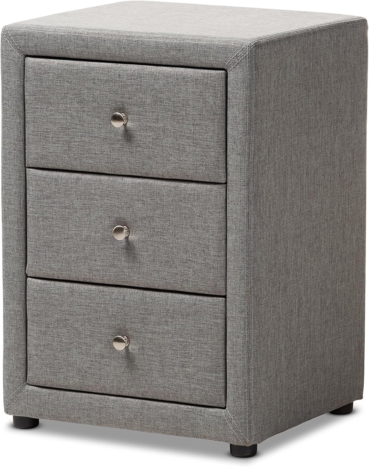 Baxton Studio Vanessa – Mesita de noche, color gris