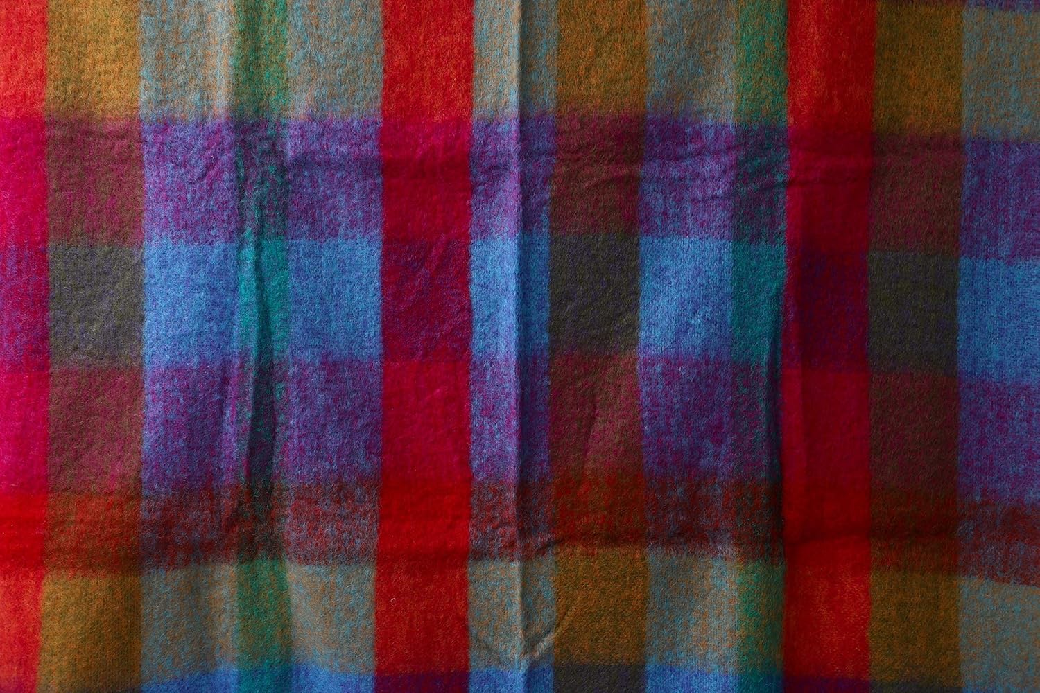 Manta de lana y mohair de angora irlandés genuina de Irlanda, 72 x 54 pulgadas, estilo celta tradicional, sensación y calidez supersuaves, cuadros