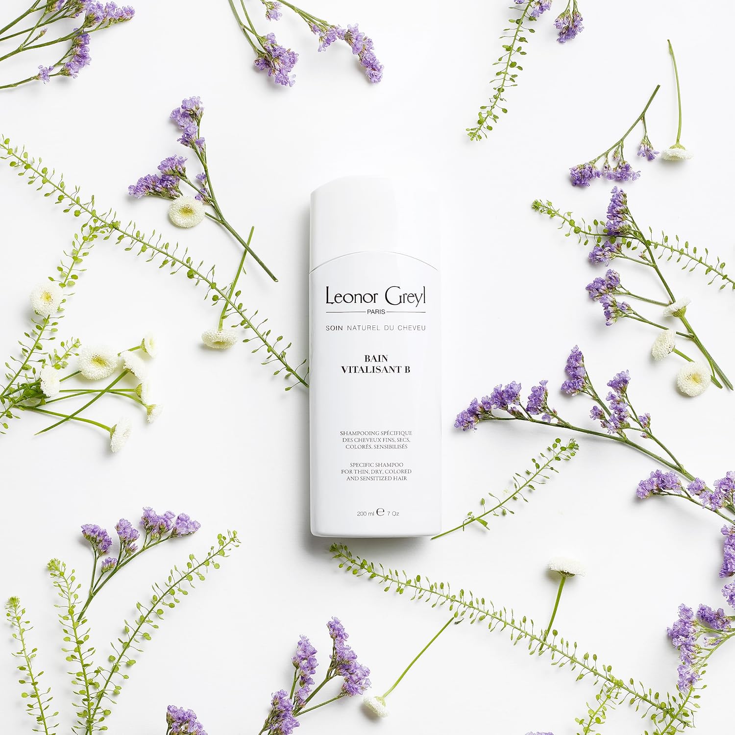 Leonor Greyl Paris – Bain Vitalisant B – Champú específico para cabello fino, teñido o dañado – (5.2 Oz)