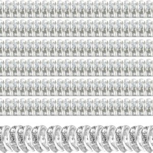 1200 cuentas espaciadoras redondas de 0.315 pulgadas, cuentas de cristal, cuentas de diamantes de imitación, dijes para hacer joyas, collares y 1200 cuentas espaciadoras redondas de 0.315 pulgadas, cuentas de cristal, cuentas de diamantes de imitación, dijes para hacer joyas, collares y
