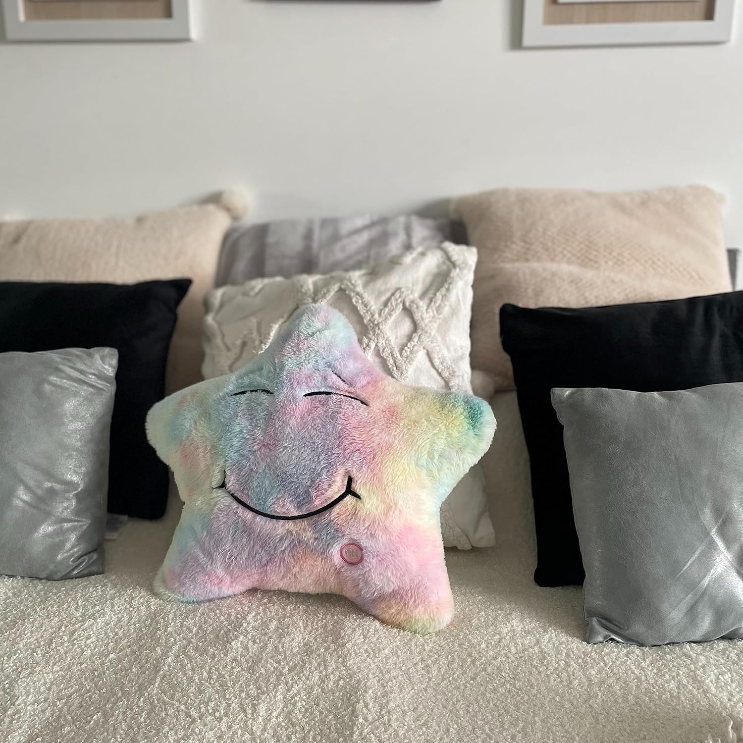 LoveHugs Juguetes sensoriales de peluche con estrellas musicales, juguetes sensoriales para autismo, juguetes para recién nacidos, juguetes
