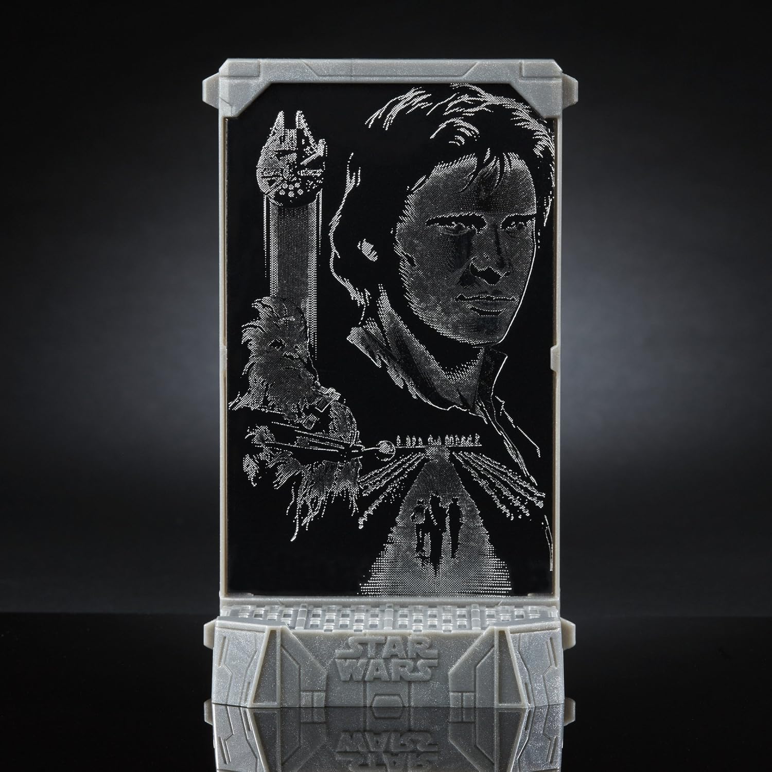 Star Wars Black Series figura de acción de titanio de Han Solo por el 40 aniversario