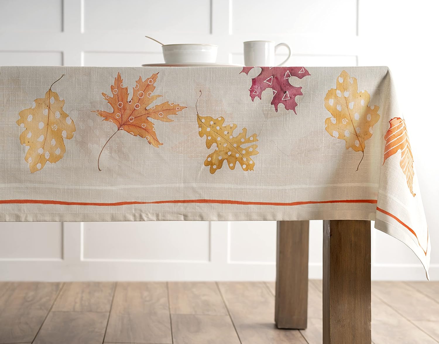 Maison d’ Hermine Mantel 100% algodón para mesas rectangulares de cocina, comedor, fiestas, bodas, Acción de GraciasNavidad (60 x 108 pulgadas),