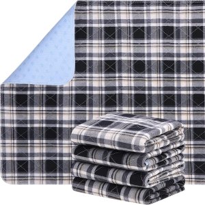 Almohadillas para orinar para perros, lavables y reutilizables para cachorros, almohadillas de entrenamiento de mascotas (24 x 36 pulgadas), 4 Almohadillas para orinar para perros, lavables y reutilizables para cachorros, almohadillas de entrenamiento de mascotas (24 x 36 pulgadas), 4