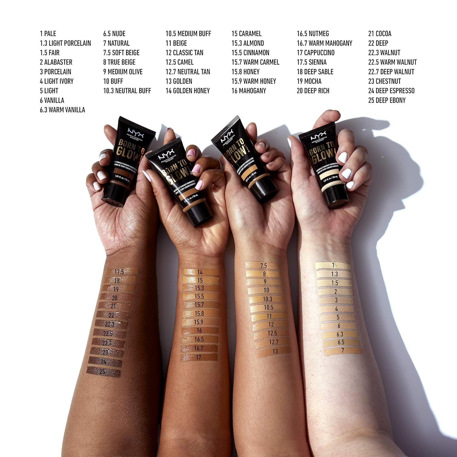 BNYX PROFESSIONAL MAKEUP – Base de maquillaje Born To Glow Naturally Radiant