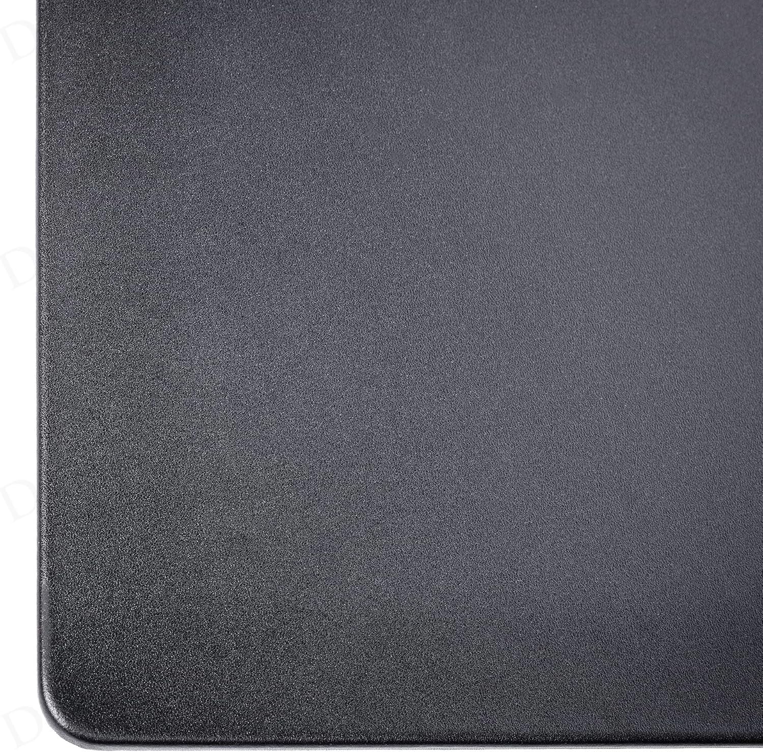 Dacasso Almohadilla de escritorio de cuero sintético negro de 34 x 20 pulgadas, con rieles laterales exteriores para escribir, protector de
