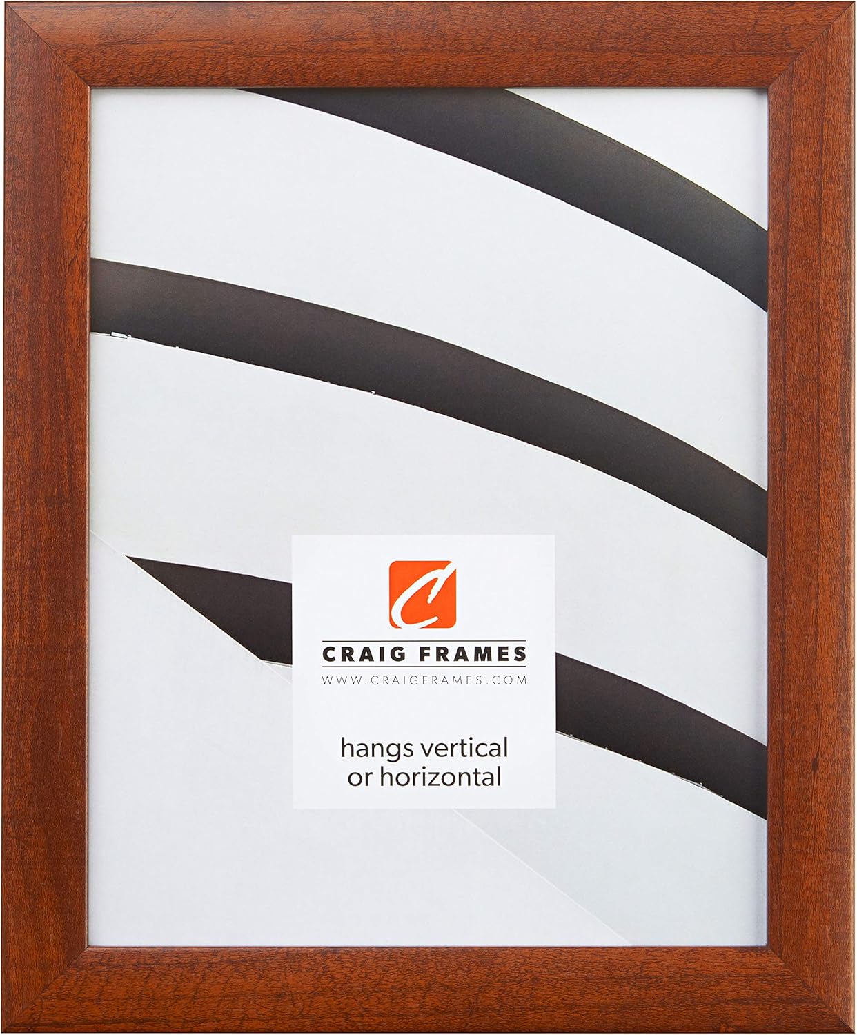 Marco de fotos Craig Frames, acabado liso, 2,5cm de ancho, de conglomerado de madera