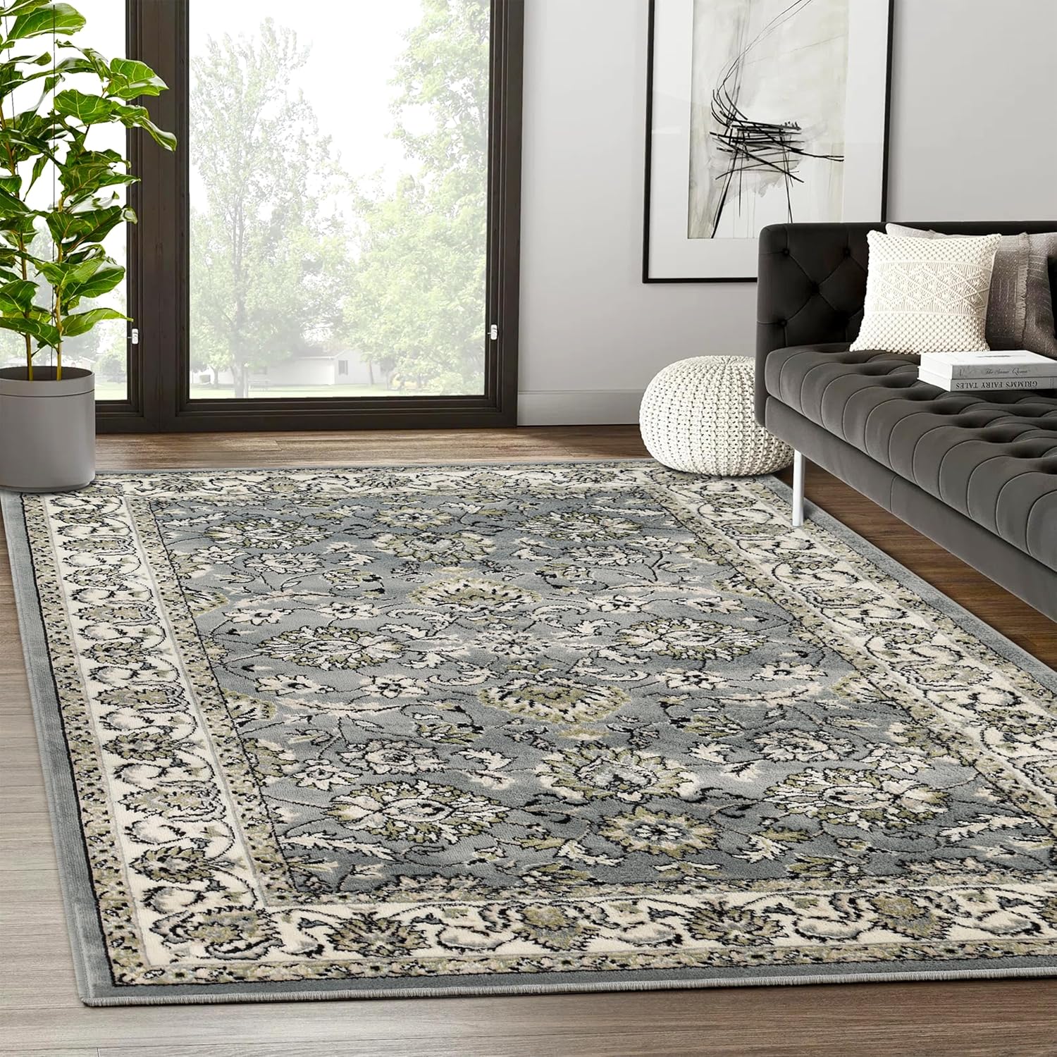 Superior – Tapete elegante – Colección Lille., Polipropileno, Crema