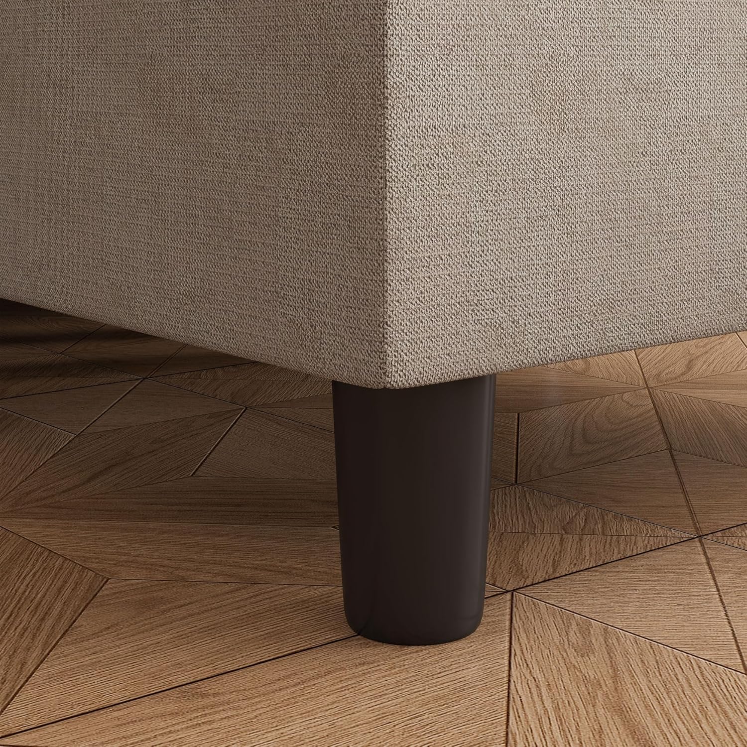 Sofás seccionales en forma de L de 80 pulgadas, sofá de 3 plazas con otomana reversible y bolsillo de almacenamiento lateral, sofá modular pequeño
