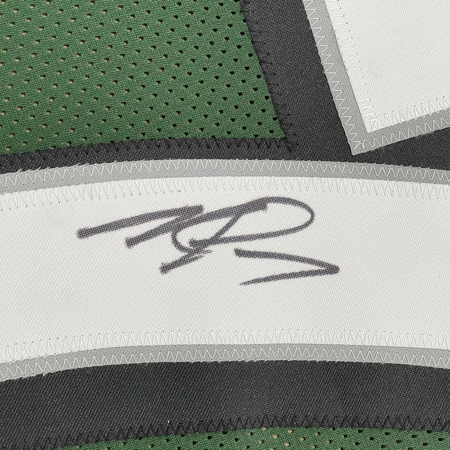 Framed AutographedSigned Michael Mike Vick 33×42 Philadelphia Green Football Jersey PSADNA COA