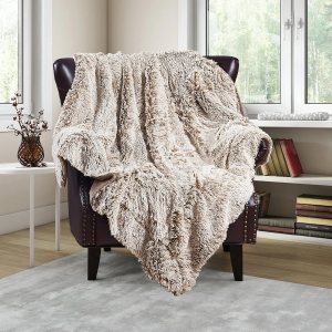 Manta lanuda de felpa de piel sintética con parte trasera de microfelpa, suave, acogedora, esponjosa, mullida y lujosa para sofá, silla, funda de Manta lanuda de felpa de piel sintética con parte trasera de microfelpa, suave, acogedora, esponjosa, mullida y lujosa para sofá, silla, funda de