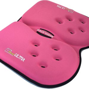 Cojín de asiento GSEAT ULTRA para el dolor de espalda, malestar del cóccix y alivio de la ciática (negro, rosa y verde) de Gelco, 95, Rosado, 1 Cojín de asiento GSEAT ULTRA para el dolor de espalda, malestar del cóccix y alivio de la ciática (negro, rosa y verde) de Gelco, 95, Rosado, 1
