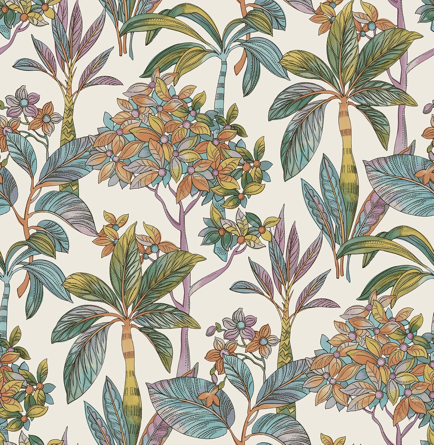 NuWallpaper NUS4314 Panamá – Papel tapiz autoadhesivo (arcoíris)